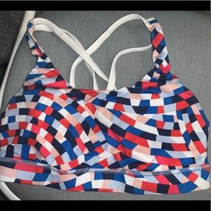 Abstract lululemon sports bra